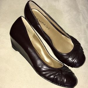 Dark Brown Dress Shoes W/Small Heel
